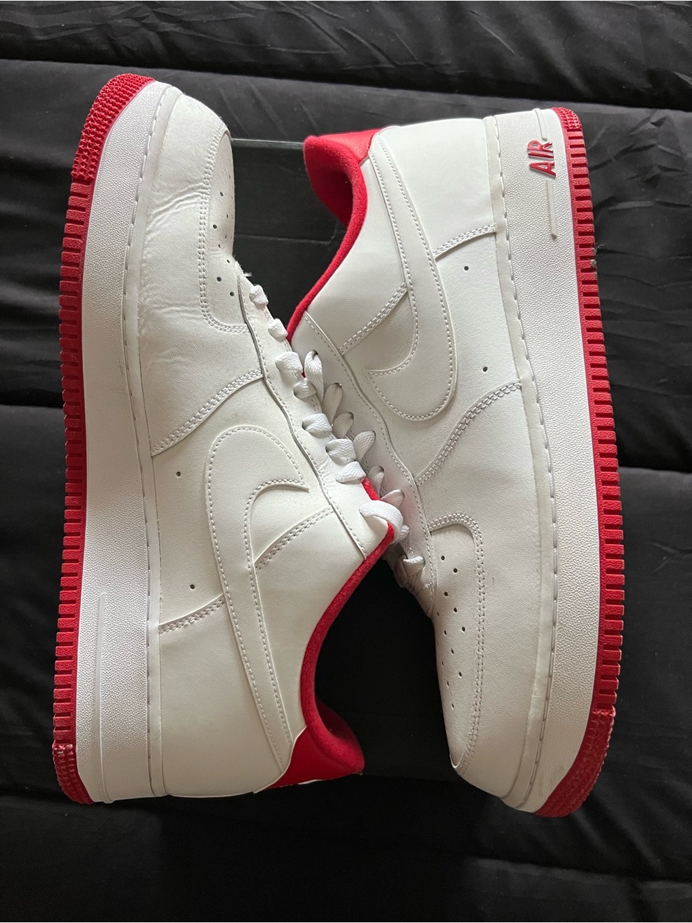 Nike Air Force 1 Low Men's Sneakers White/University Red Size 13 CD0884-101